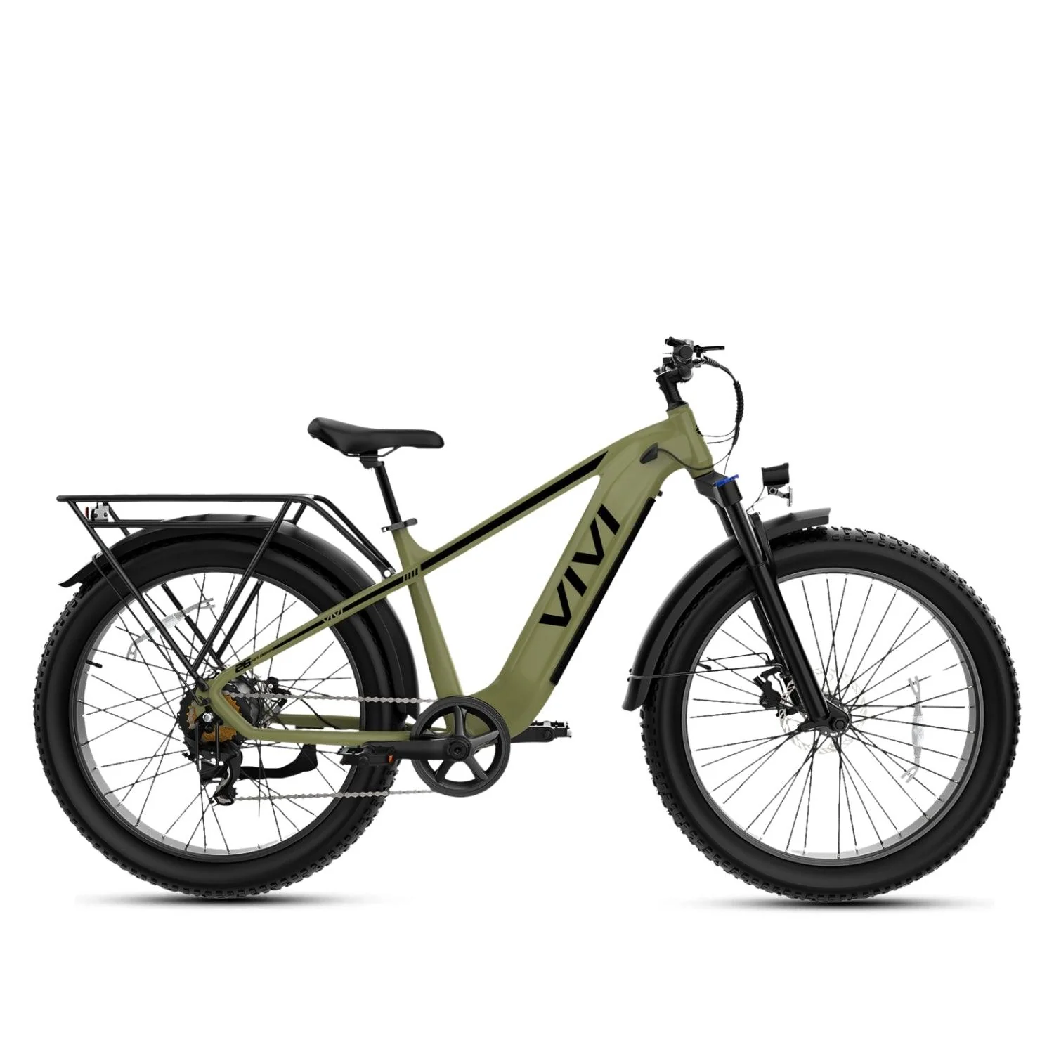 vivi electric bicycle ACE01 Bike for Adults, Multi Terrain 26 x 4.0 Fat Tire 20 MPH allowing you to commute and ride in the mountains more conveniently.Giving you strong power VIVI E-Bikes Lithium-ion Batteries Sold